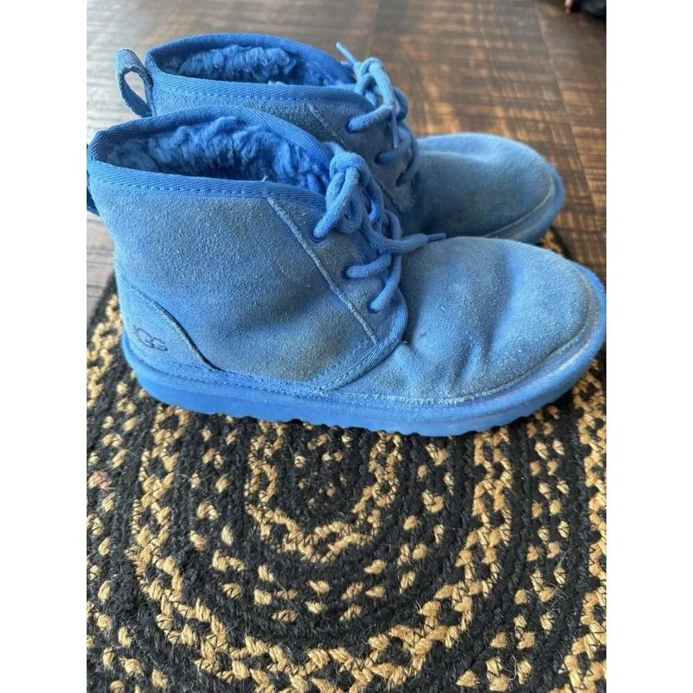 UGG Kids Neumel II Size 3  Blue - Pre Owned.